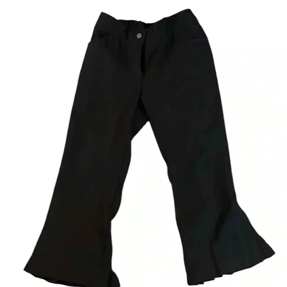 Unique Black Capri Korean Pants Size 77 (XS)